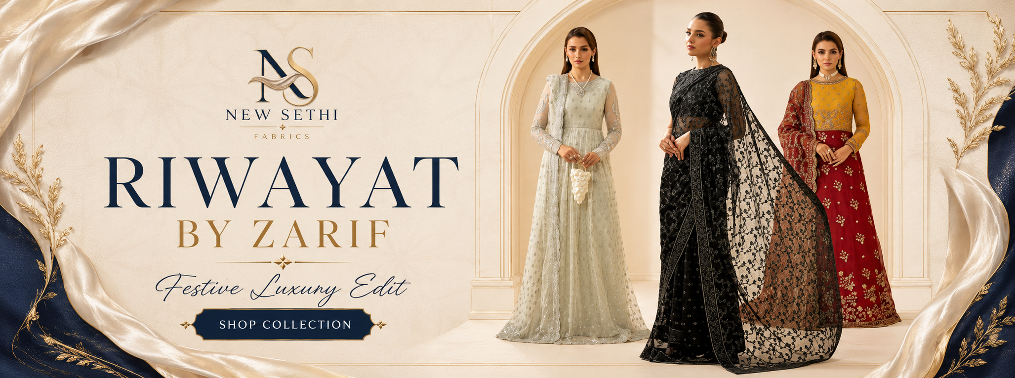 Shop the Latest Pakistani Women's Fashion Online with NEW SETHI FABRICS