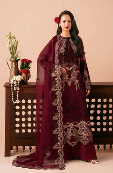 Dastak by Ramsha - Q-303 - Maroon - Festive Collection