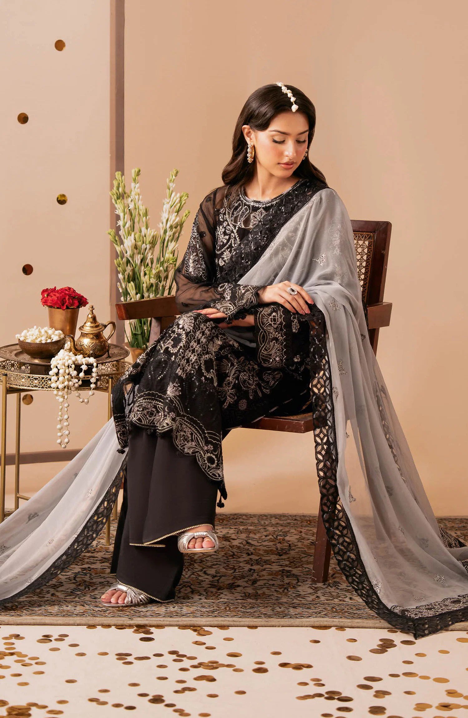 Dastak by Ramsha Premium Chiffon Collection Vol-03 (Q-306)
