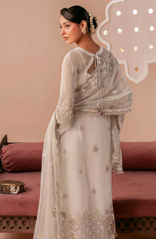 Dastak by Ramsha Premium - Q-302 - RM26DTK - White - Festive Collection