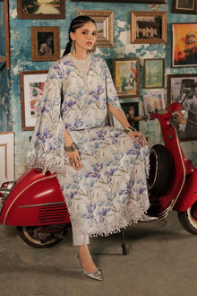 Maria B MPrints Embroidered Cambric Unstitched 3Pc Suit MPT-3104-A