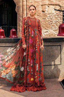 Maria B MPrints Embroidered Cambric Unstitched 3Pc Suit MPT-3106-B