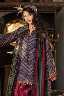 M.Prints Embroidered Cambric Unstitched 3Pc Suit MPT-3107-B