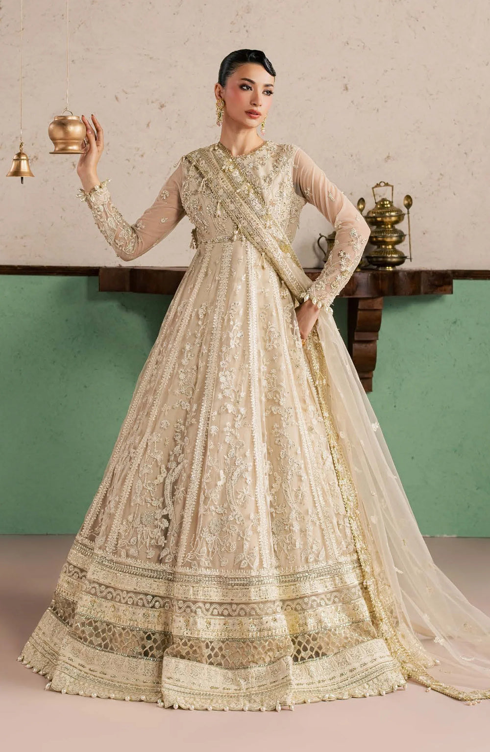 AURELLE-Sorelle by Aylin Luxury Embroidered Net Unstitched 3 Piece Suit