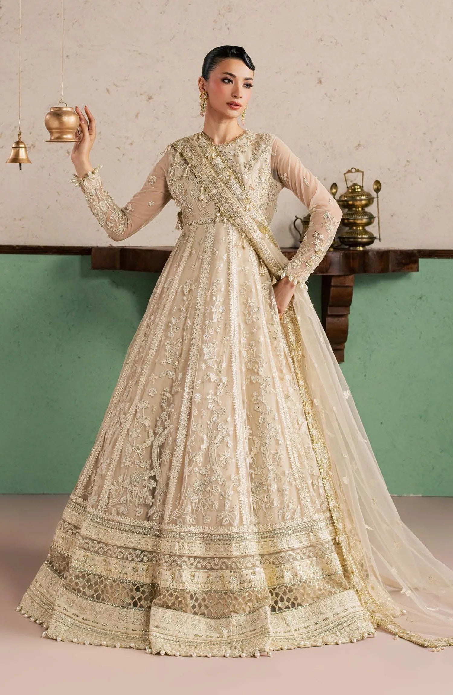 AURELLE-Sorelle by Aylin Luxury Embroidered Net Unstitched 3 Piece Suit