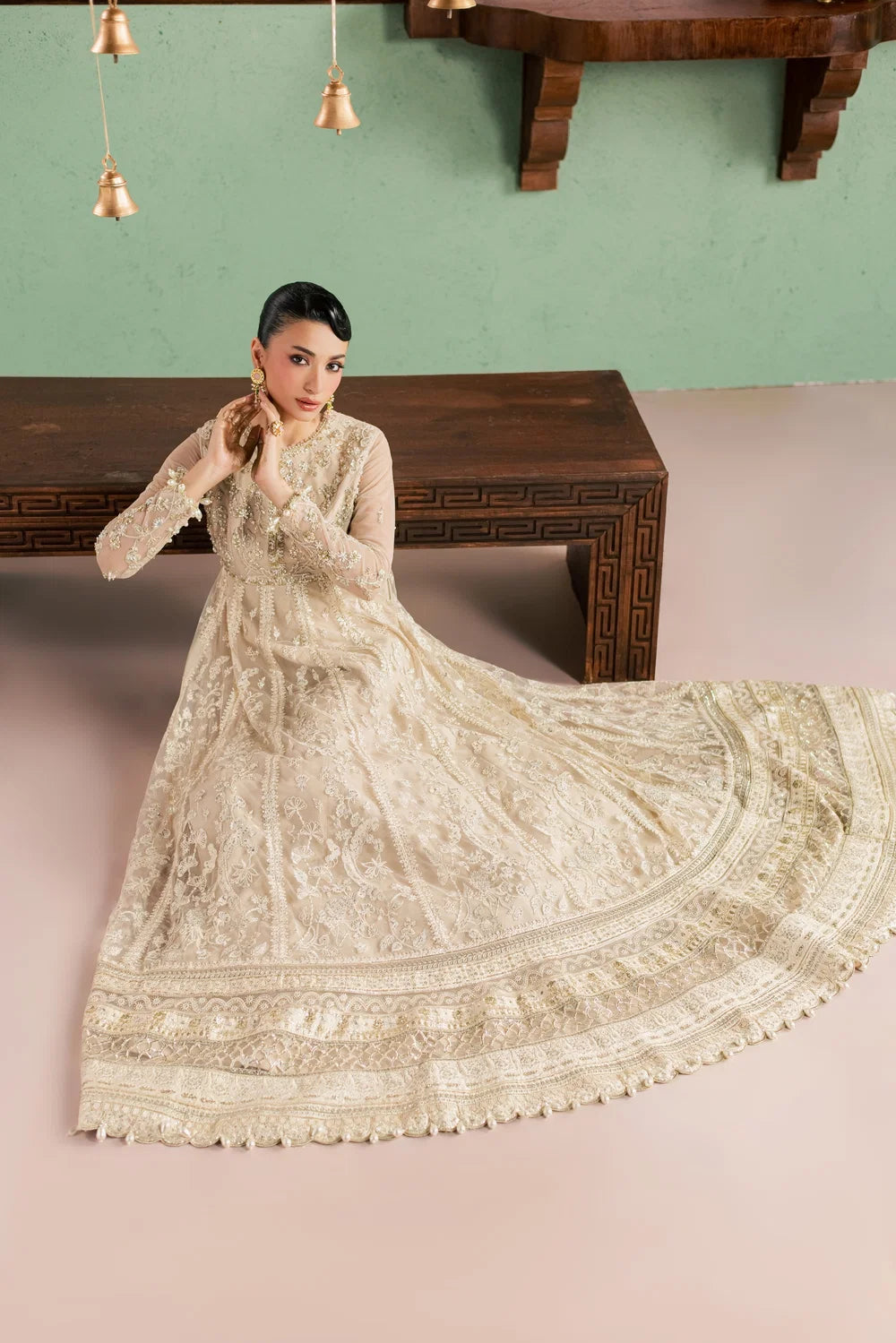 AURELLE-Sorelle by Aylin Luxury Embroidered Net Unstitched 3 Piece Suit