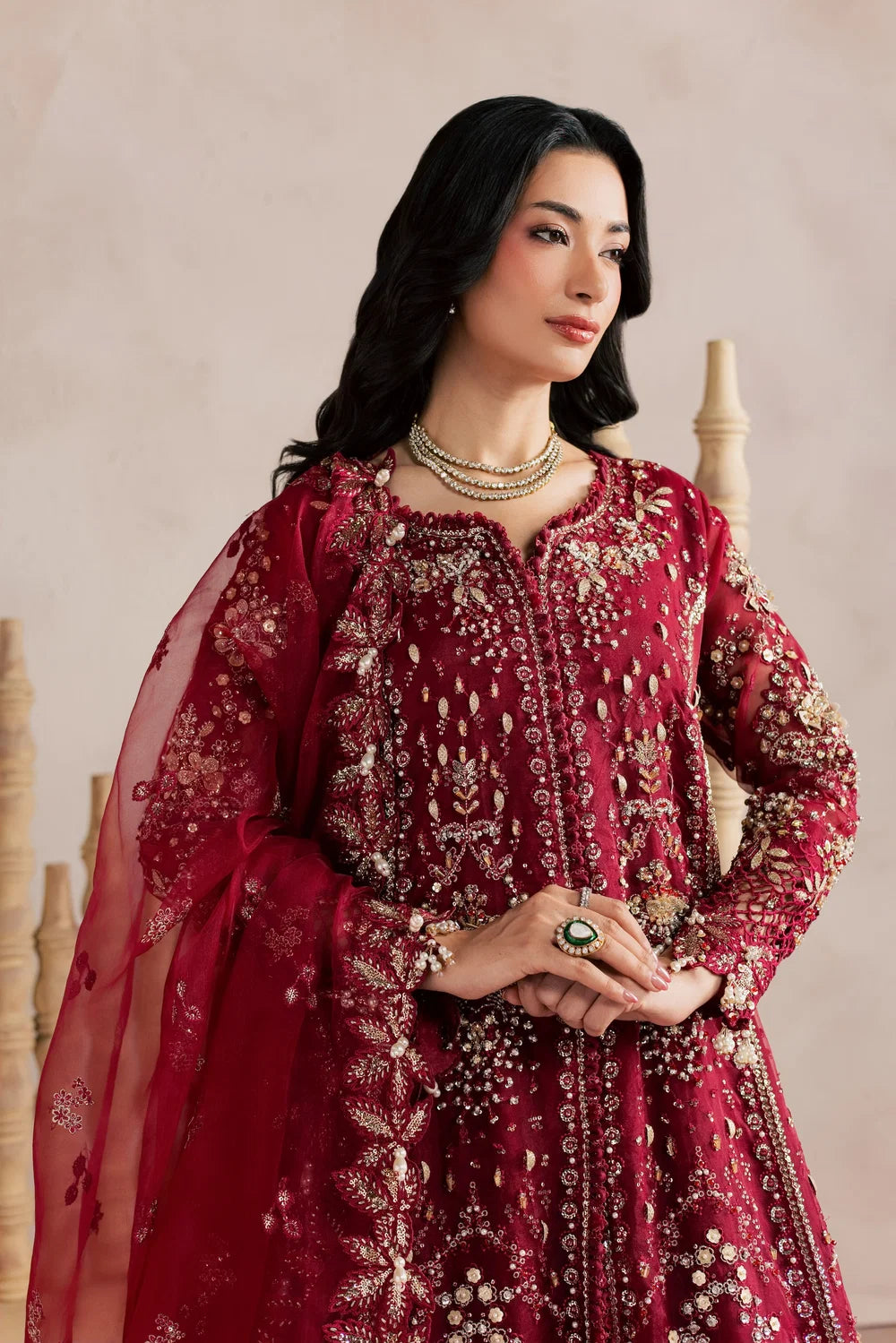 ROSAILE-Sorelle by Aylin Luxury Embroidered Net Unstitched 3 Piece Suit